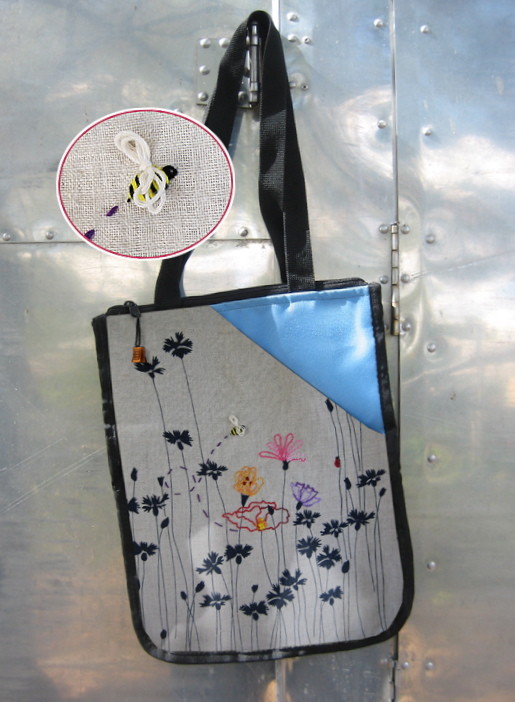 Bug Bag embroidered tote bag